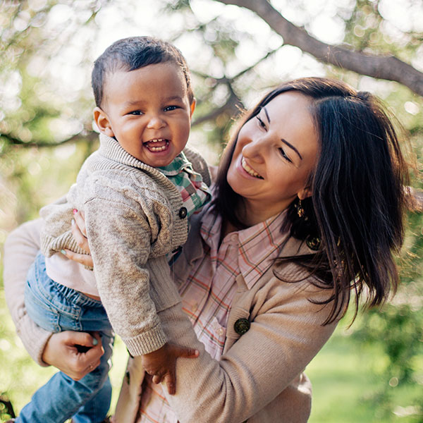 MotherandSonOutdoors